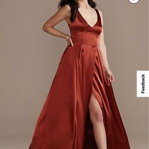 Cinnamon bridesmaid dress